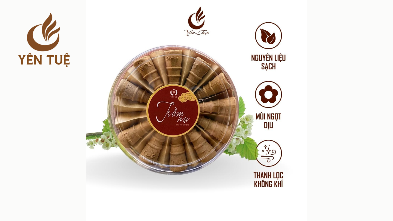 Nụ trầm tháp 22 viên Yên Tuệ