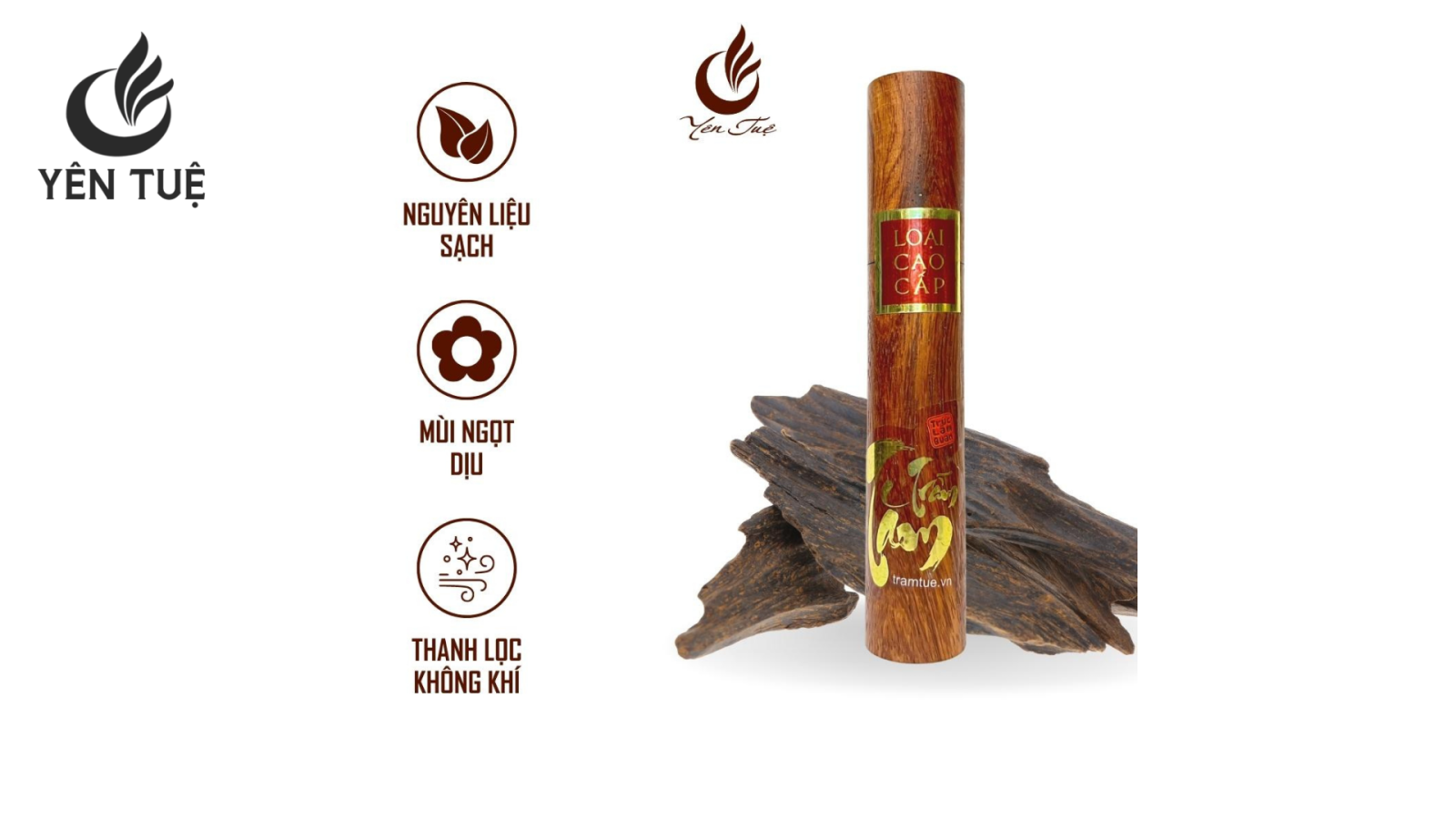 Trầm tăm - Nhang không tăm Yên Tuệ loại cao cấp