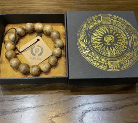 Vòng trầm tốc đơn, hạt 14 mm, 15 hạt