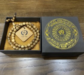 Vòng trầm tốc hạt 8 mm, 54 hạt, quấn 2 vòng