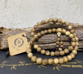 Vòng trầm tốc hạt 8 mm, 54 hạt, quấn 2 vòng