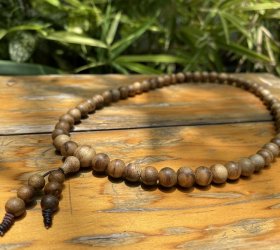 Vòng trầm tốc hạt 8 mm, 54 hạt, quấn 2 vòng