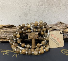 Vòng trầm tốc Mân Côi hạt 8 mm, 56 hạt