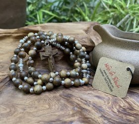 Vòng trầm tốc Mân Côi hạt 8 mm, 56 hạt